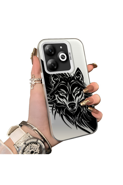 ucuc Infinix Smart 8/8 Pro/8 Plus Compatible Hard Acrylic Back Silicone Edge ...