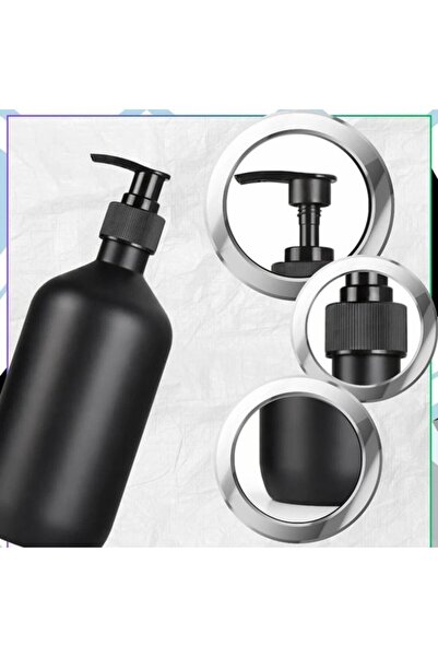 Morvena Picks Dozator de săpun, 300 ml, flacon negru mat. Compatibil cu dozat...