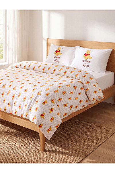 LC Waikiki Lcw Home Mixed Winnie the Pooh Printed Double Duvet Cover Set