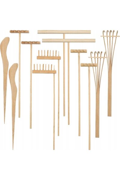 Morvena Picks Set mini greble - Grebla decorativa - Creati o gradina Zen - Ba...
