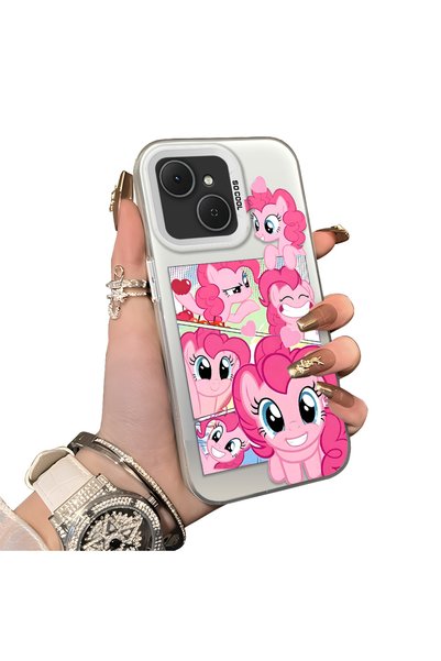 ucuc Tecno Spark 40C Compatible Pinkie Pie Multiple Face Expression Printed H...