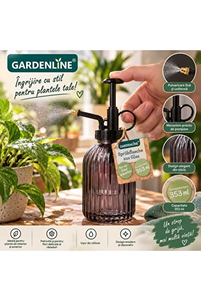 gardenline Pulverizator pentru plante din sticlă – 353 ml
