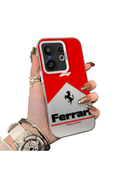 ucuc Vivo X200 Fe Compatible Stylish Racing Car Pattern Acrylic Back Panel Si...