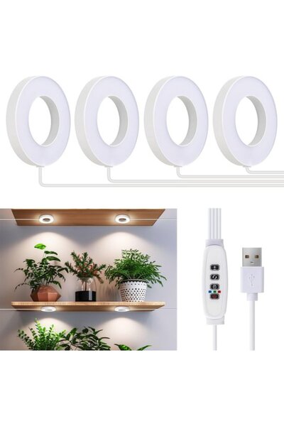 Morvena Picks Lumină pentru plante montată pe tavan, 192 margele LED cu spect...