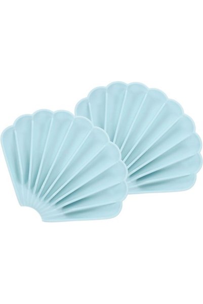 Morvena Picks 2 vase de săpun mici, săpună în formă de coajă (albastru deschis)