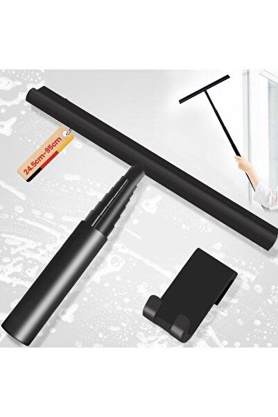 Morvena Picks 31*24*3 cm racletă de duș din silicon negru, fereastră/telescop...