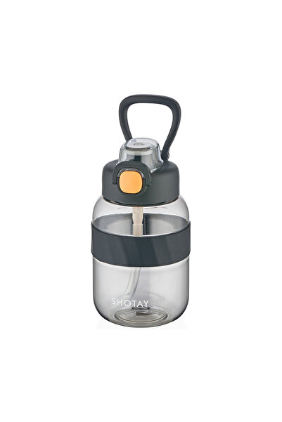 Shotay PİPETLİ TRITAN MATARA SİYAH 700 ML.