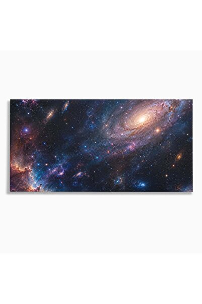Luxcanva Tablou Canvas Galaxia Misterioasa 140x70 cm pe Sasiu Lemn Galaxie Sp...