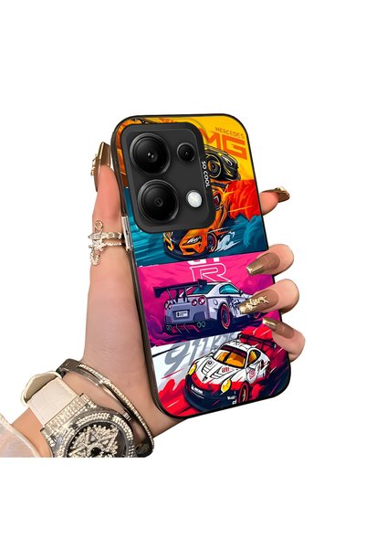 ucuc Xiaomi Redmi Note 14S Gtr Racing Car Themed Stylish Case Hard Acrylic Ba...