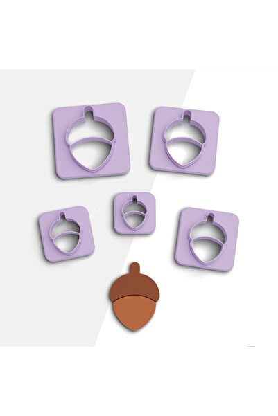 flament aşk Acorn Polymer Clay Cutting Mold, Earring Mold, Cookie Mold, Ceram...