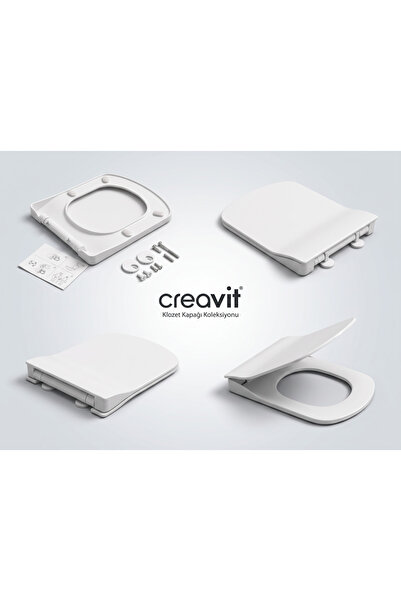 Creavit Yavaş Kapanır Klozet Kapağı Elegant Thermoplast KC1103.03