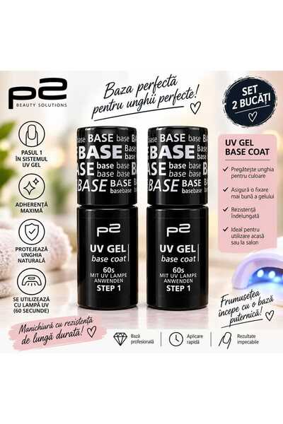 Generic Brand Σετ 2 Βάση Τζελ UV P2