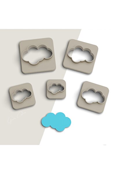 flament aşk Cloud Polymer Clay Cutting Mold, Earring Molds, Cookie Mold, 5 Si...