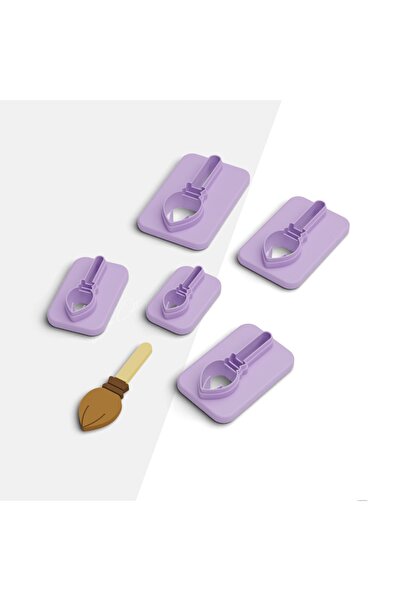 flament aşk Witch Broom Polymer Clay Cutting Mold, Earring Mold, Ornament Mol...