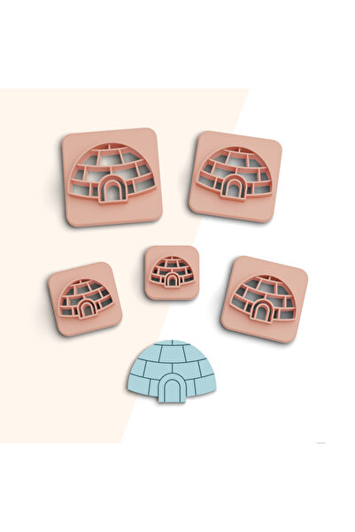 flament aşk Eskimo Polymer Clay Cutting Mold, Earring Molds, Cookie Mold, 5 S...