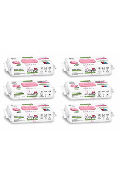 Paddlers Set 6x 100 Servetele umede multisuprafete EasyClean Lotus Flower