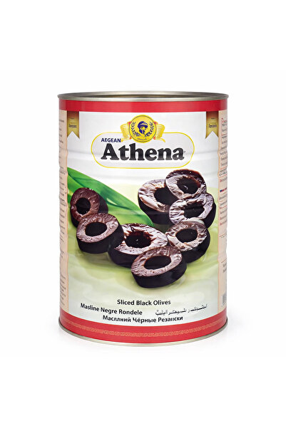 ATHENA Măsline negre, feliate, calibru 180-200, Athena, 2 Kg