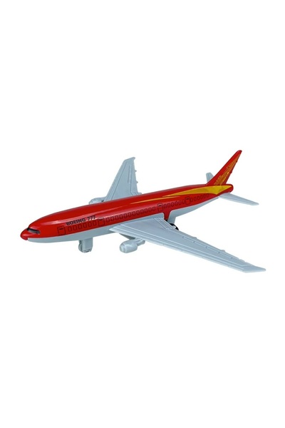 PinkBlue Avion de Jucarie pentru Copii, Macheta Avion de Pasageri cu Mecanism...