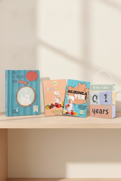 Baby Tales Bebeklik Tarif Seti + Foto Albüm 6-12 ay Bebek Hediye Bundle Seti