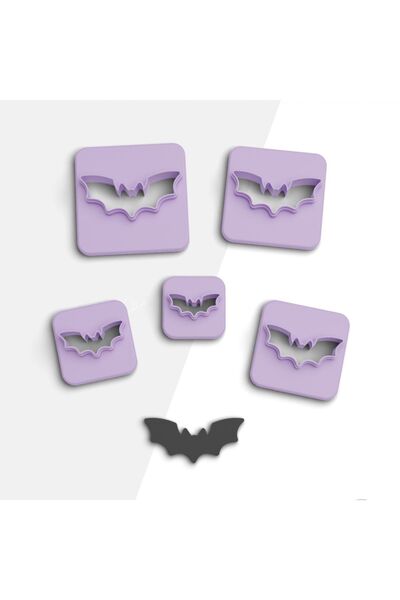 flament aşk Yarasa Polymer Clay Cutting Mold, Earring Mold, Cookie Mold, Cera...