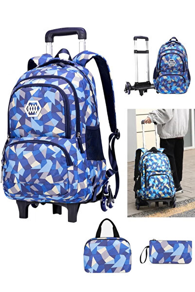 GGEROU Girls School Bag Girl Geometric Printed Primary Junior High University...