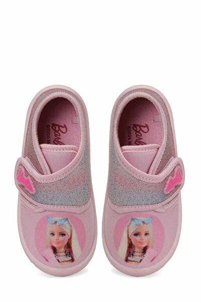 Barbie Papuci roz pentru fete, cu velcro, pentru acasă, grădiniță, școală, B7