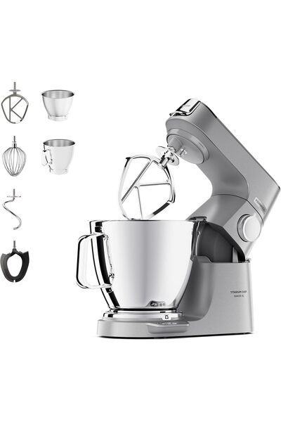 Kenwood ماكينة مطبخ تيتانيوم شيف بيكر XL مع وعاء من الفولاذ المقاوم للصدأ سعة...