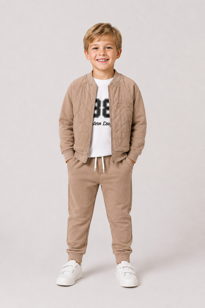 monox Boy's Quilted 3 Thread 3-Piece Set