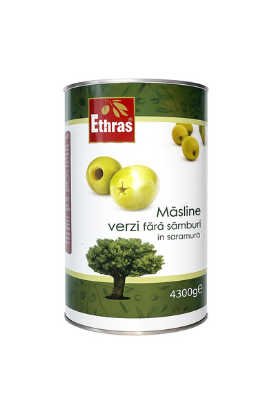Ethras Măsline verzi fără sâmburi, Ethras, 2 Kg