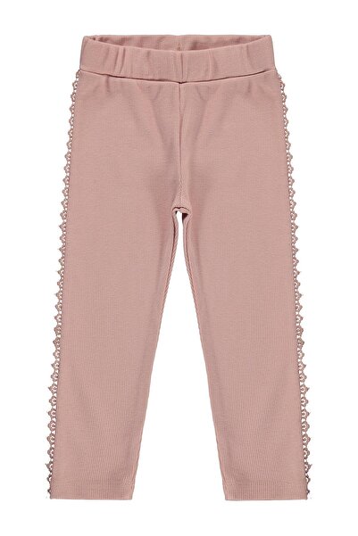 Civil Girls Lace Detailed Leggings for 2-5 Years - Pink