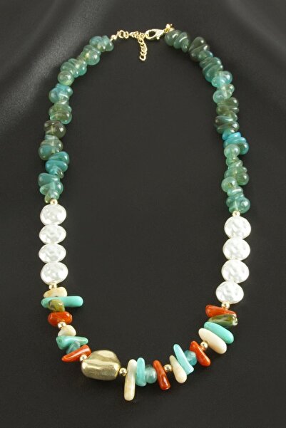 Generic Brand Zr Model Oval Pearl Plastic Necklace