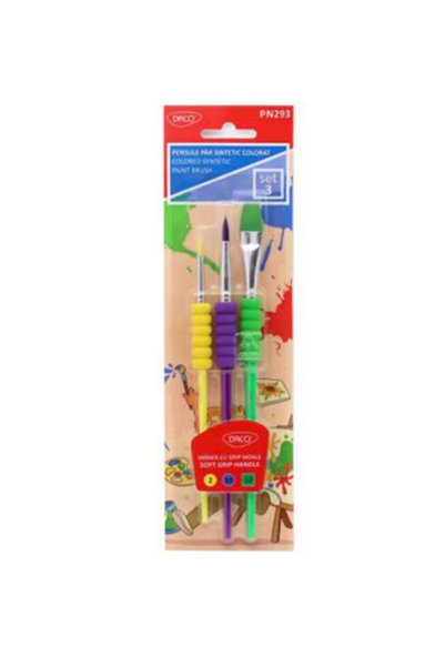 daço Set de 3 perii cu păr sintetic DACO