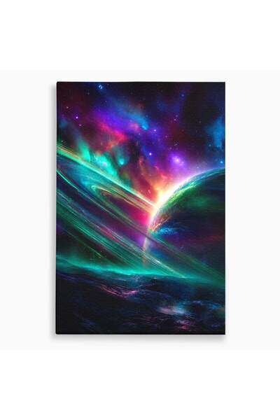 Luxcanva Tablou Canvas Planeta Misterioasa 80x120 cm pe Sasiu Lemn Planeta Un...