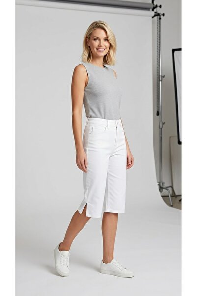 By Caspita Fashion Lenithra Women's High Waist White Ultra Stretchy Lycra Cap...