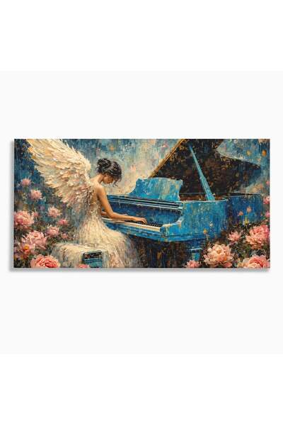 Luxcanva Tablou Canvas Inger La Pian Albastru 100x50 cm pe Sasiu Lemn Inger P...