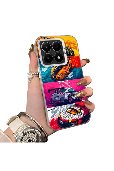 ucuc حافظة أنيقة لهاتف Xiaomi Mi 15T GTR بتصميم سيارة السباق، مصنوعة من الأكر...
