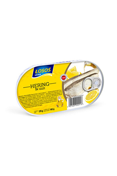 Losos Ustka Hering în ulei de rapiță, Somon, 170 g