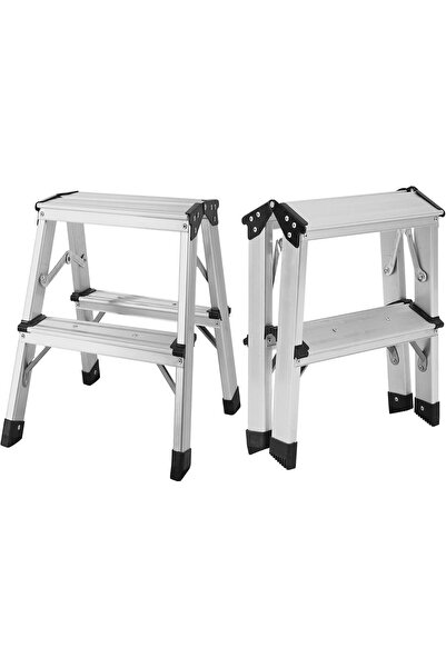 Egardenkart Aluminium Step Ladder - 2+2 Double Side Foldable Ladder | Anti-Sl...