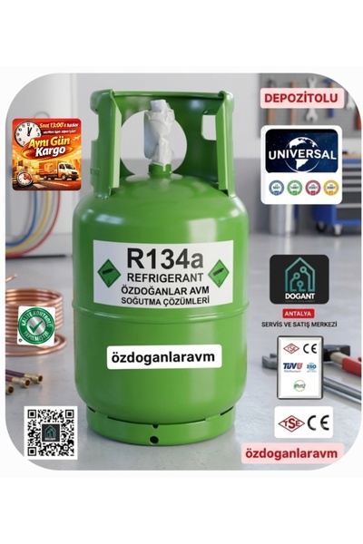 dogant özdoğanlar avm R134a Soğutucu Gaz 12 KG Klima Araç Soğuk Oda Buzdolabı