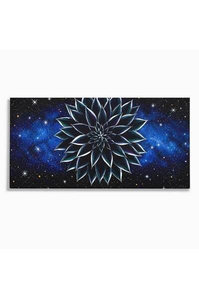 Luxcanva Tablou Canvas Floare Galactica 140x70 cm pe Sasiu Lemn Floare Univer...