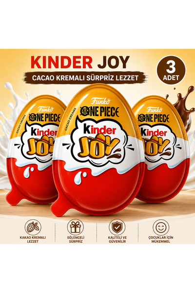 Ferrero Kinder Joy One Piece Netflix 20g 3 Adet (sürpriz yumurta)