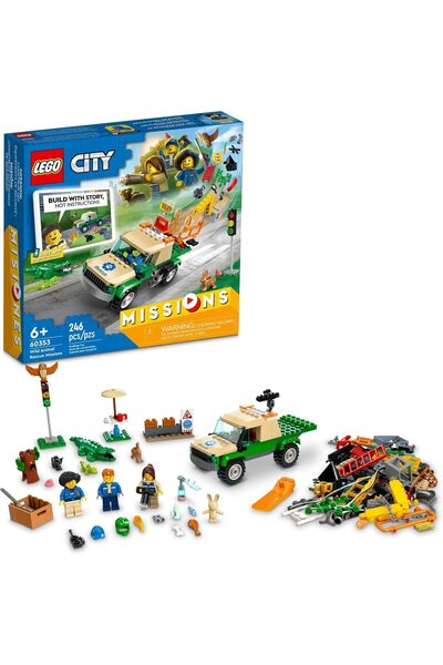 LEGO City Wild Animal Rescue Missions Interactive Digital Building Toy Set 60...