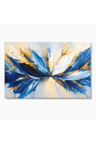 Luxcanva Tablou Canvas Explozie Abstracta 100x70 cm pe Sasiu Lemn Abstract Ar...