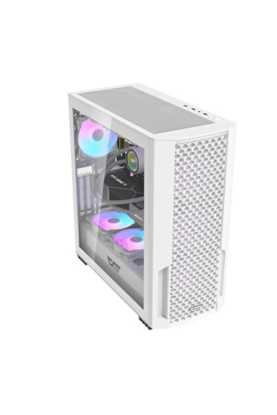 darkFlash DF2100 E-ATX/ATX/M-ATX Gaming PC Case, 4 Pre installed Fans,360mm Radiator Support, USB 3.0