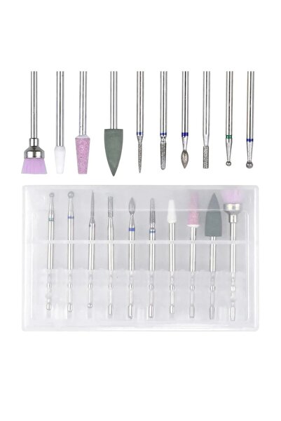RK Cosmetic Freze Törpü Makinesi Uç Seti 10 Parça Rus Elmas Set