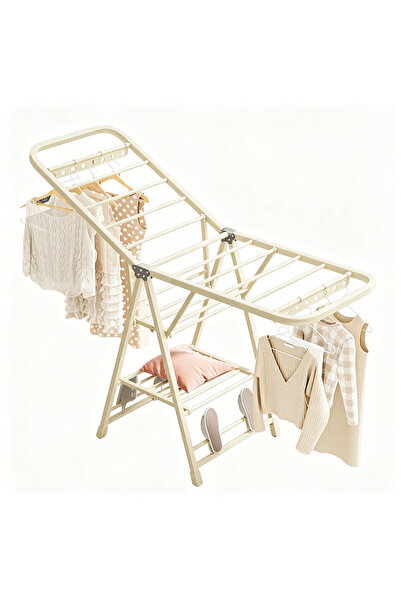 SCHENKERO Clothes Drying Racks, Large Folding Clothes Dryer, 3-Tier Metal Lau...