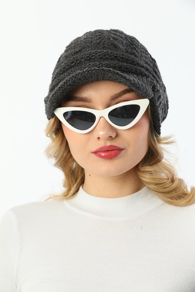 Ritagarcia Women's Cuffed Knitwear Beanie Knitted Patterned Winter Hat Cap