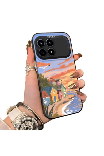 ucuc Xiaomi Redmi K90 5g Compatible Sunset Seaside Scenery Printed Acrylic Ba...
