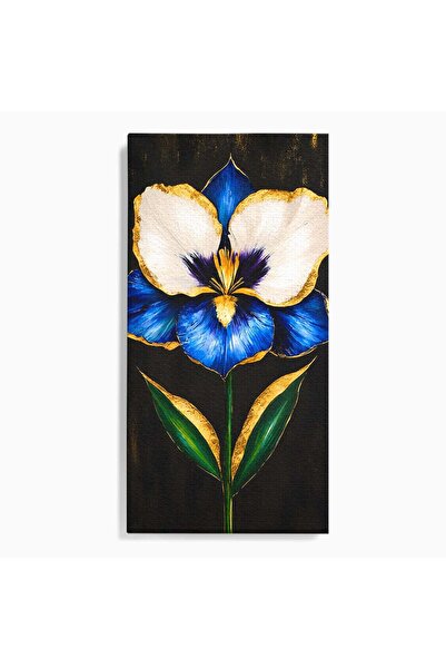 Luxcanva Tablou Canvas Iris Prețios 60x120 cm pe Sasiu Lemn Floare Natura Ele...