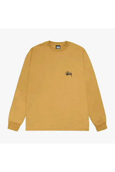 Stussy تي شيرت ستُسّي الأساسي بأكمام طويلة 'كاري' من جاست ستيب